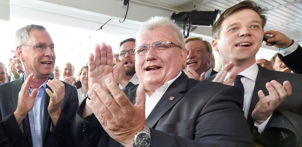 Bei den Christ-Demokraten war die Freude über den Wahlsieg groß.
