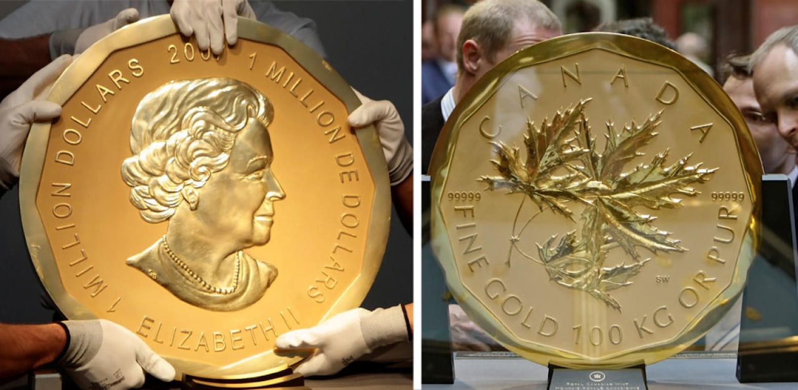 Die 100 Kilogramm schwere Münze &quot;Big Maple Leaf&quot; wurde gestohlen.