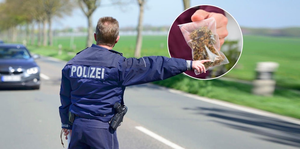 Ein Mann versteckte die Drogen unter der Rückbank im Polizeiauto.