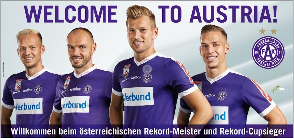 So sieht das neue Werbe-Sujet der Wiener Austria aus.