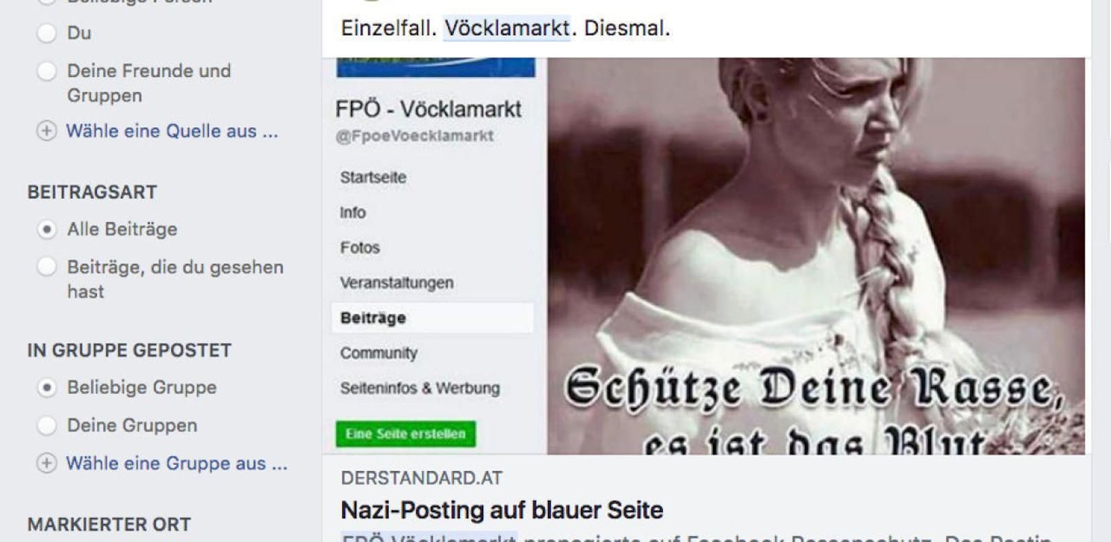 Erster Rücktritt nach Nazi-Posting auf FP-Seite