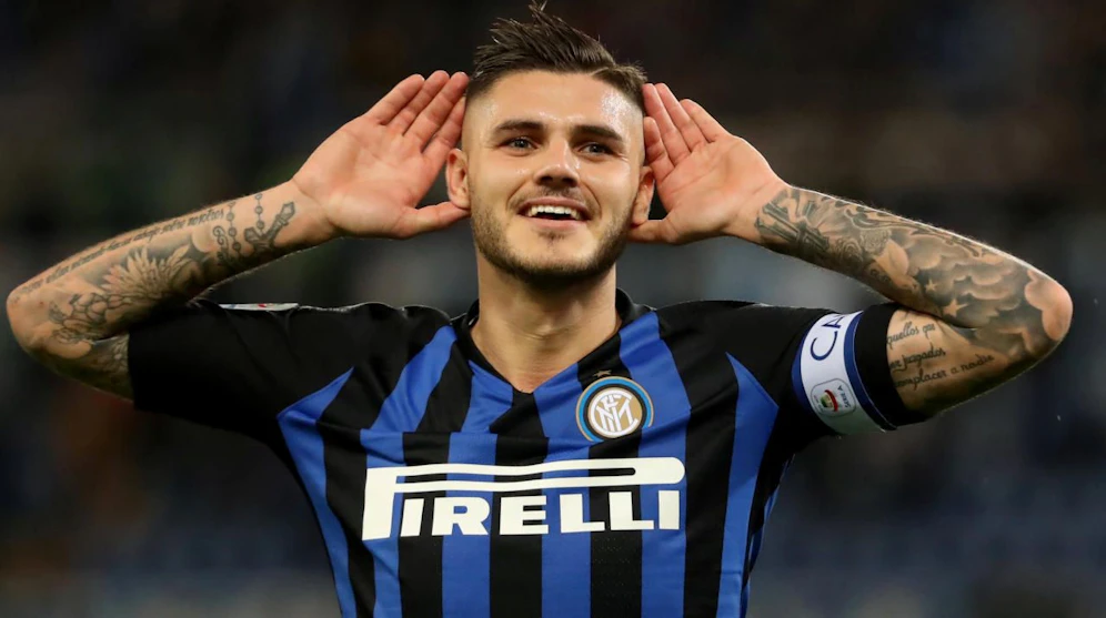 Mauro Icardi feiert seinen Doppelpack.