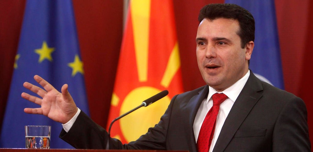  Hatte bis zuletzt intensiv verhandelt: der mazedonische Ministerpräsident Zoran Zaev