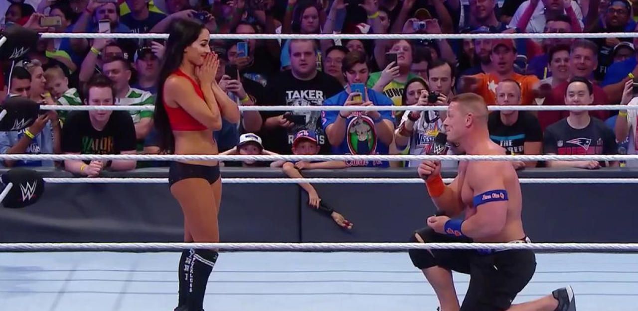 Heute.at - Romantisch! Heiratsantrag bei Wrestlemania 33