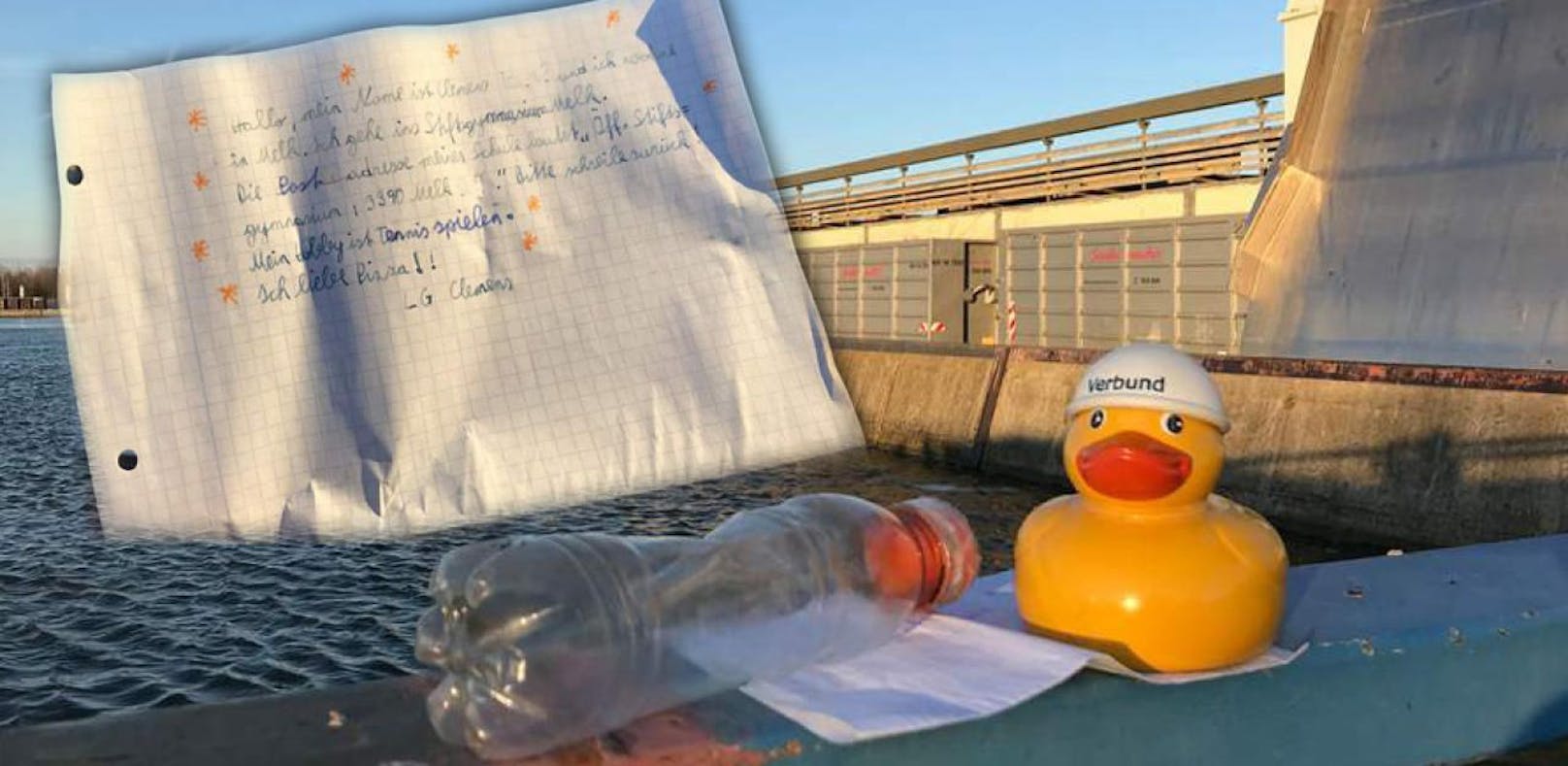War Flaschenpost zwölf Jahre in Donau unterwegs?