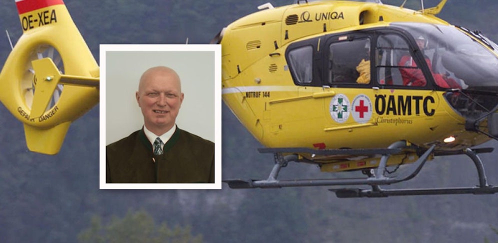 Walch wurde per Christophorus ins Spital geflogen.