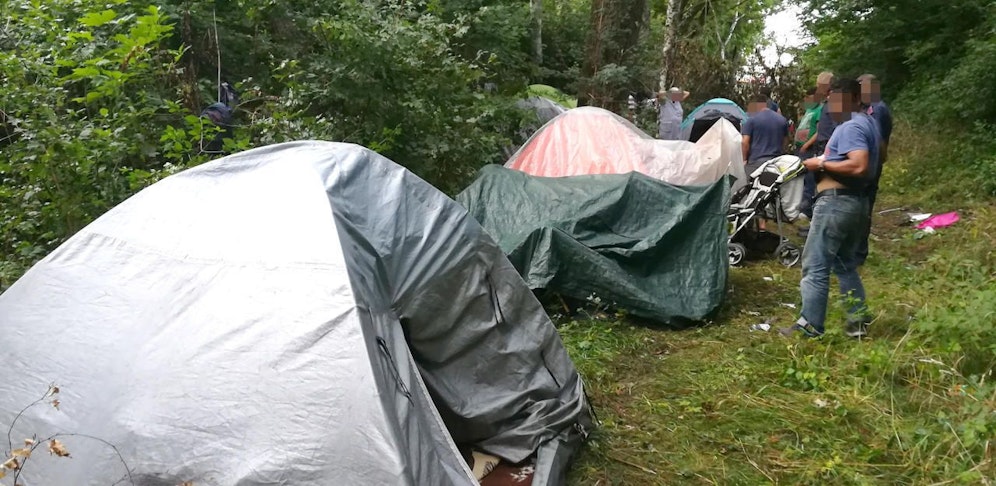Wieder einmal wurde ein illegales Bettlerlager in Linz geräumt.
