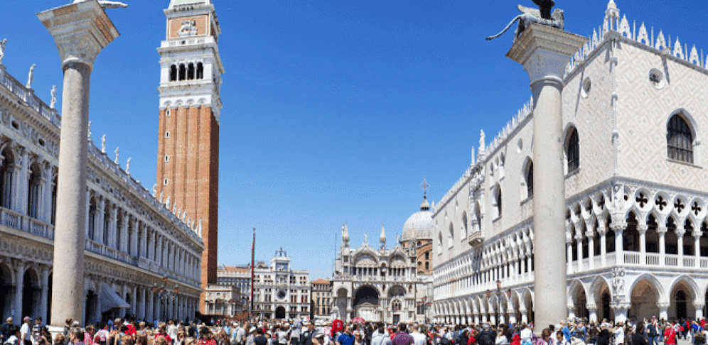 Der Markusplatz in Venedig darf ab Sommer nur noch mit Voranmeldung besucht werden.