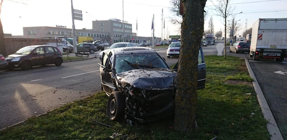 Der Autofahrer krachte gegen einen Baum und verlor dabei sein Ohr