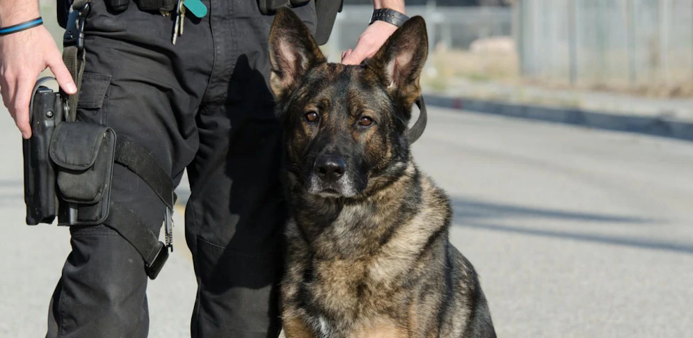 Ein Polizeihund machte den 19-Jährigen "handlungsunfähig"