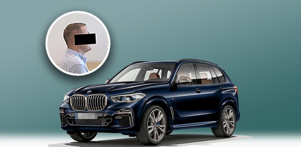 Der Angeklagte (kl. Foto)