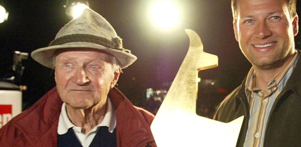 Karl Koller 2004 mit Stephan Eberharter.