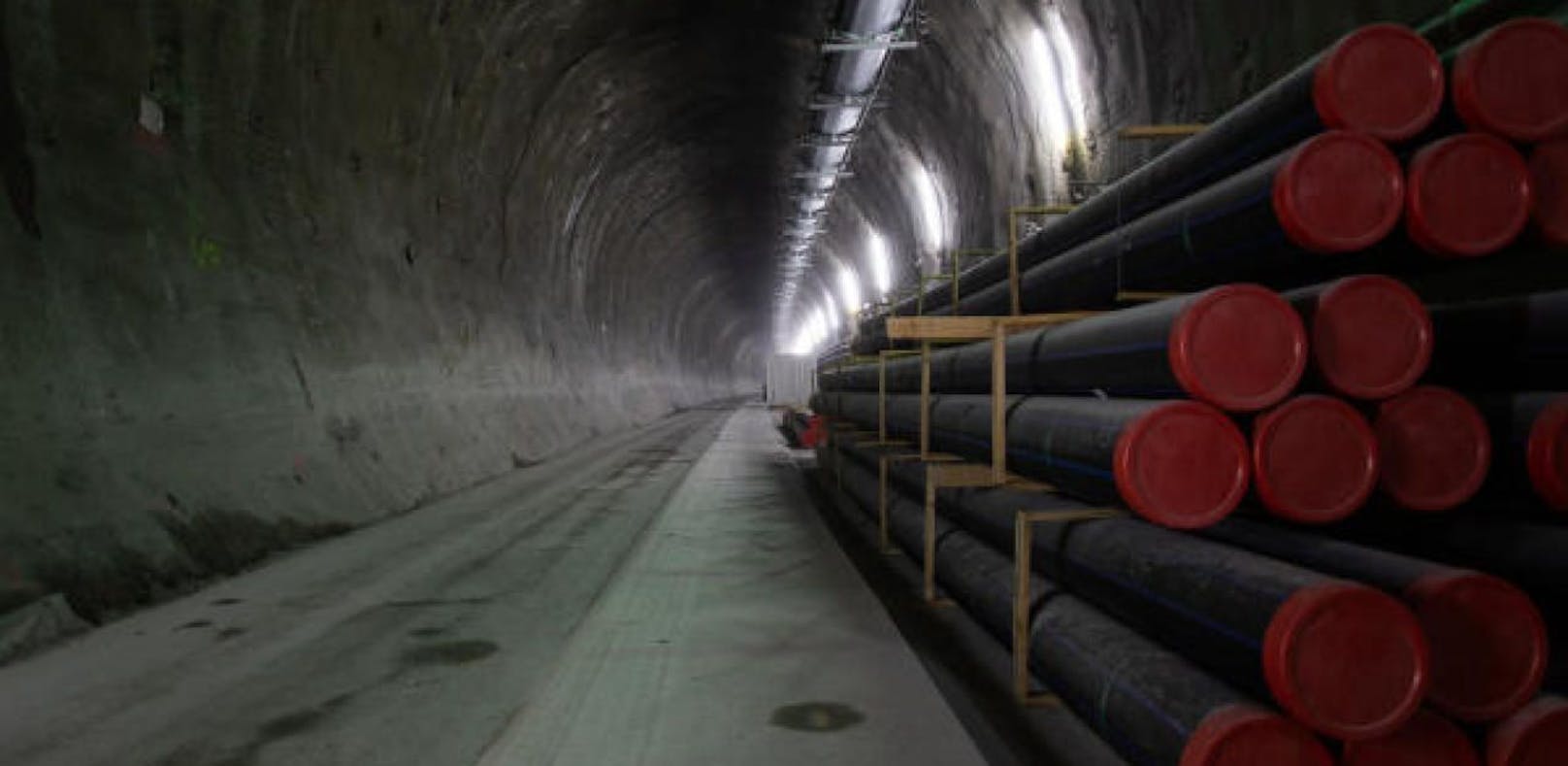 Bauarbeiten im Semmering-Basistunnel laufen.