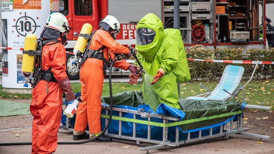 Am Gelände des Landeskrankenhaus Salzburg hat sich am Montag, 29. Oktober 2018, ein Chemieunfall ereignet.