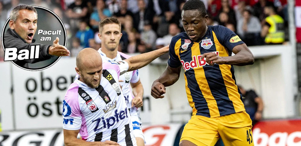 Gernot Trauner im Zweikampf mit Enock Mwepu.