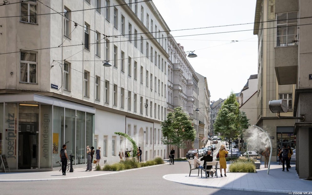 Noch gar nicht fertig und schon ausgezeichnet: Der heurige Mobilitätspreis des VCÖ geht an die "kühle Meile Zieglergasse" in Wien-Neubau. 