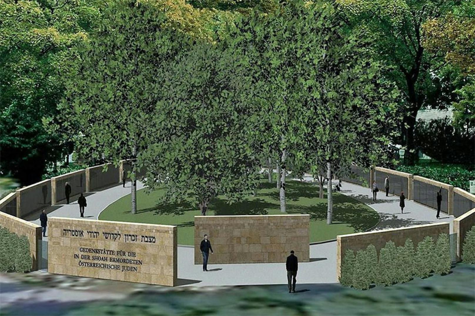 Der Entwurf: So könnte die neue Gedenkstätte für die von den Nationalsozialisten ermordeten Juden aussehen.