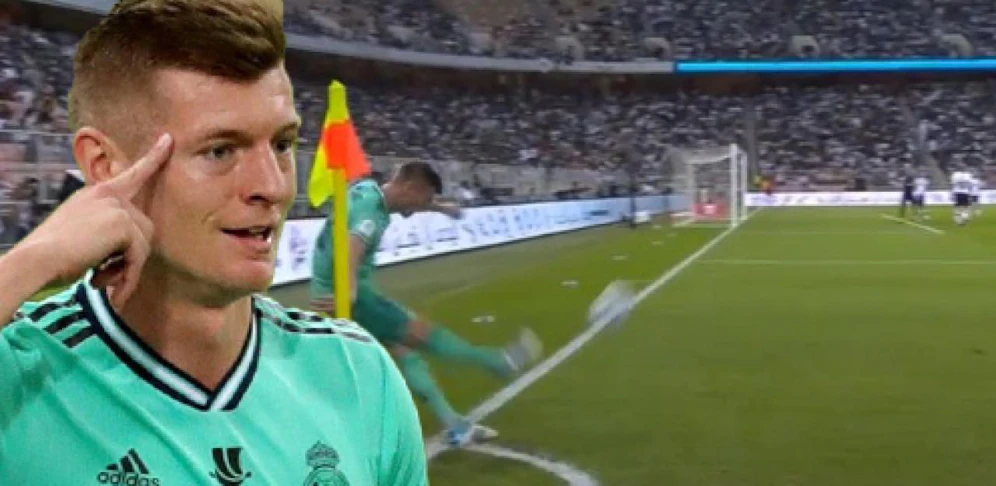 Toni Kroos deutet an: Er schaltete in dieser Situation am schnellsten.