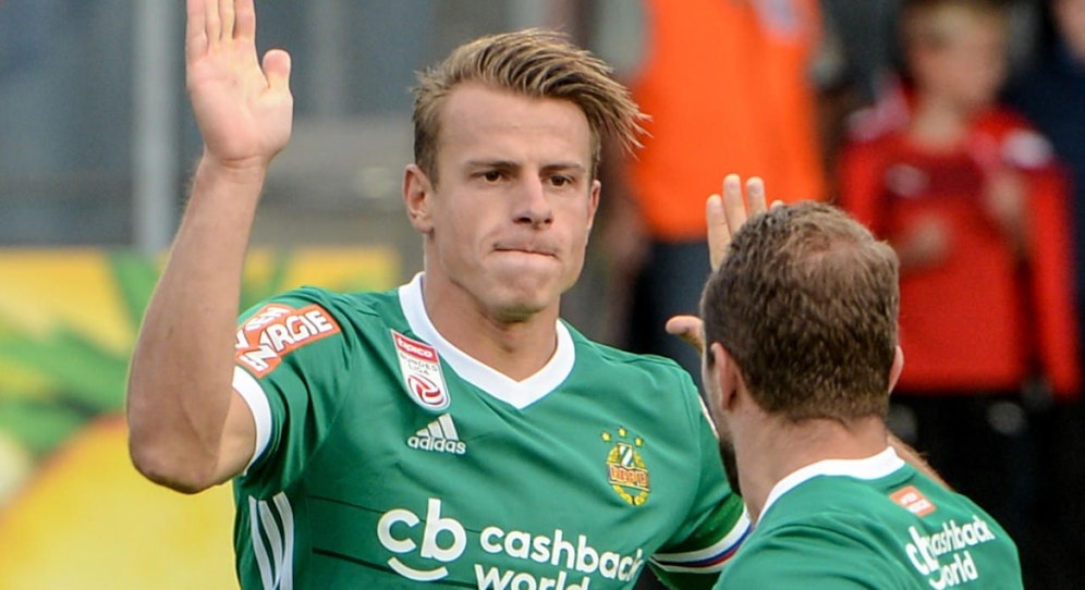 Rapid-Kapitän Stefan Schwab (l.) spricht in "Heute" Klartext.