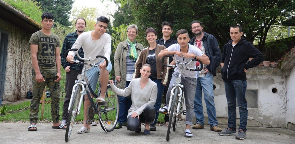 Verena Berghofer, Helmut Stachowetz-Axmann, Vizebürgermeisterin Margot Linke, Beate und Jürgen Kainz im Kreis der Beschenkten.