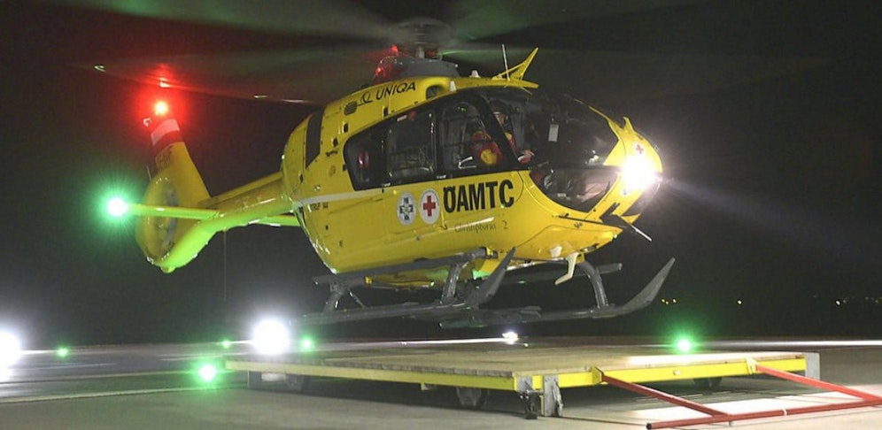 Der "Christophorus 2" flog bei Nacht.