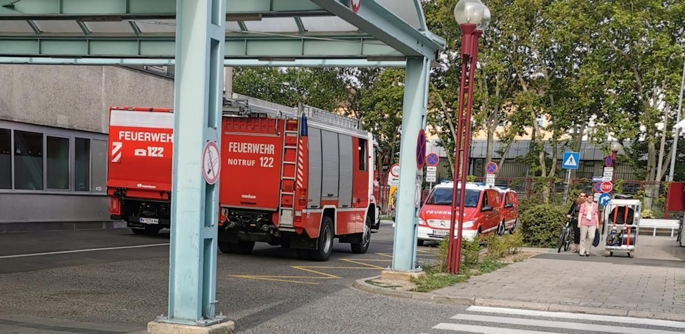 Ein "Heute"-Leser fotografierte den Einsatz am AKH.
