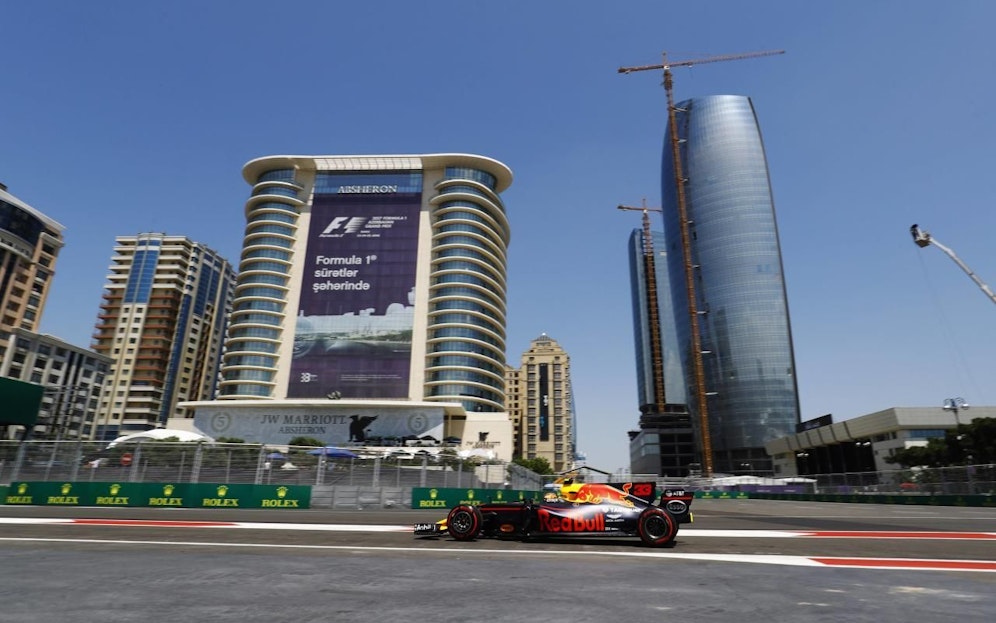Max Verstappen in Baku