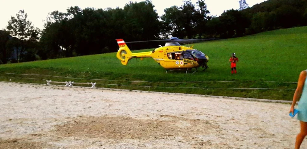Eine 19-Jährige erlitt bei einem Reitunfall schwere Verletzungen.