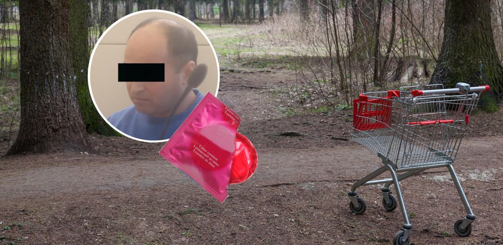 Gebrauchte Kondome überführten ihn, als er im Wald geschnappt wurde.