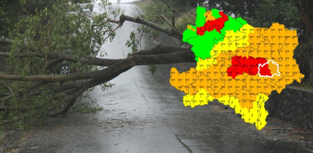 Sturmwarnung für das Waldviertel und den Donauraum von St. Pölten bis Wien.