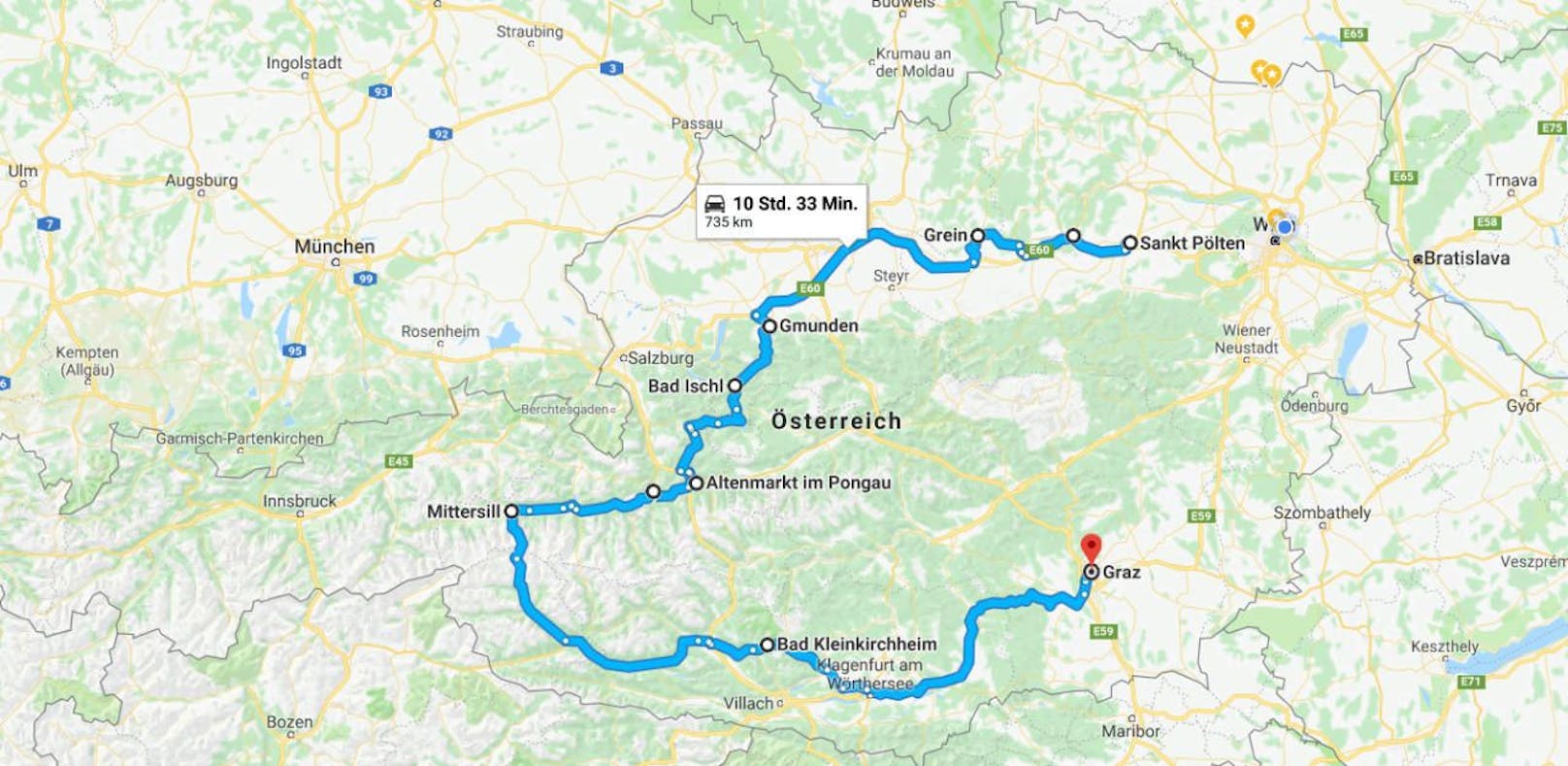 Mann auf Diebestour durch Österreich geschnappt