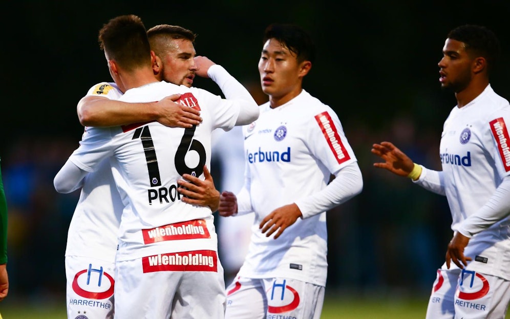 Jubel bei der Austria