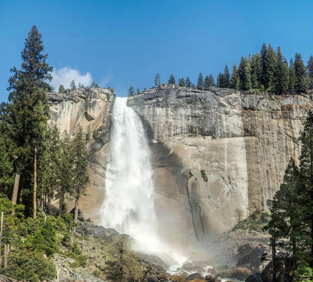Tatort "Nevada Fall": Hier stürzte Tomer F. (18) in den Tod. 
