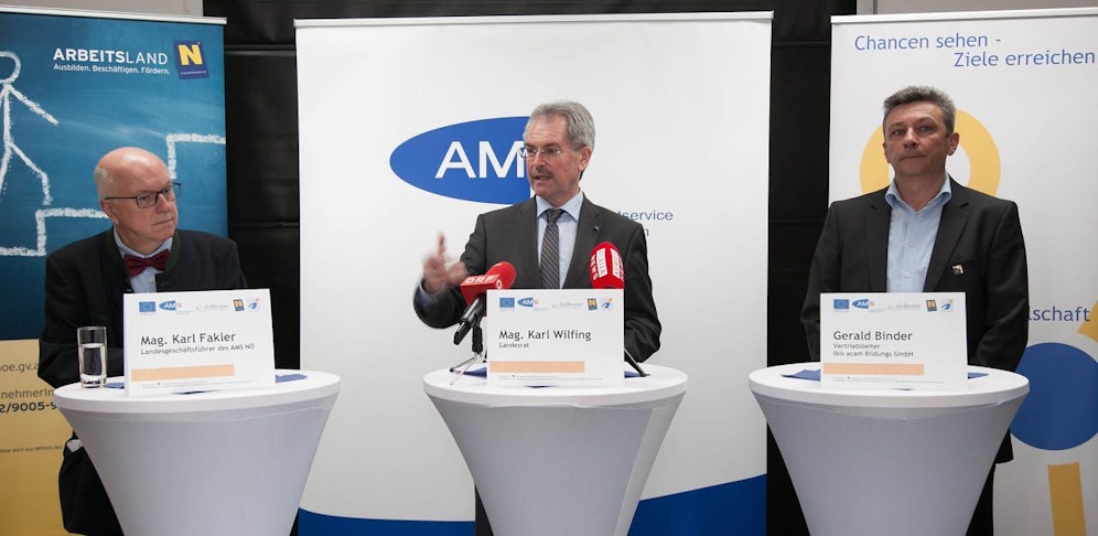 Karl Fakler, Karl Wilfing und Gerald Binder stellten die Initiative heute, Donnerstag, vor.