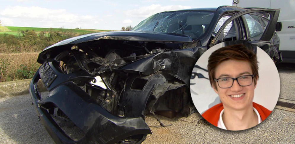 Lukas Hatz hat ?noch nie so ein zerstörtes Auto gesehen?.