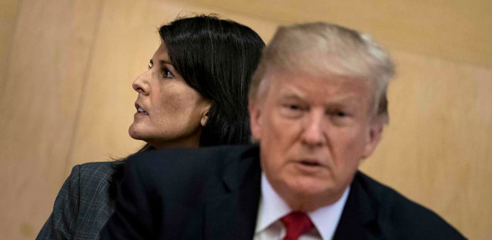 UN-Botschafterin Nikki Haley und US-Präsident Donald Trump.