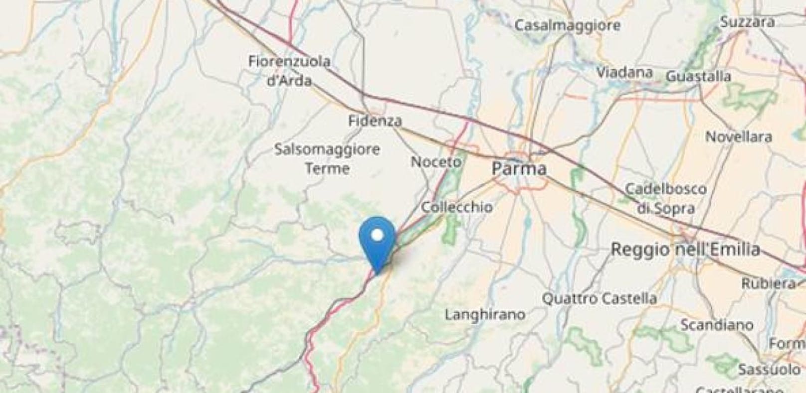 Erdbeben erschüttert Italien, das Epizentrum lag in der Nähe von Parma