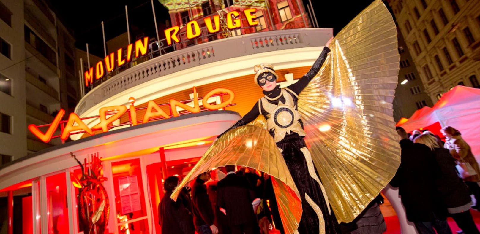 Eine Vapiano-Filiale eröffnete im ehemaligen Moulin Rouge in Wien.