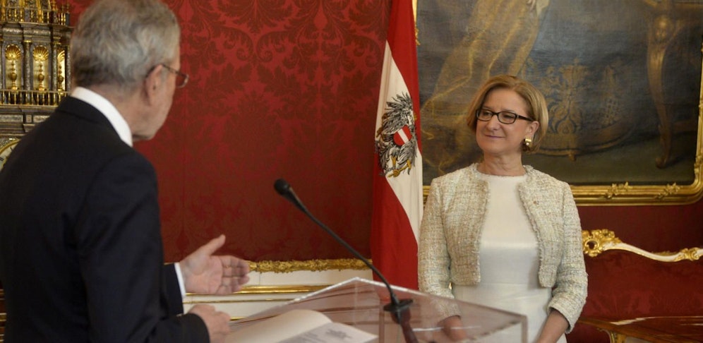 Johanna Mikl-Leitner war heute bei Bundespräsident Alexander van der Bellen.