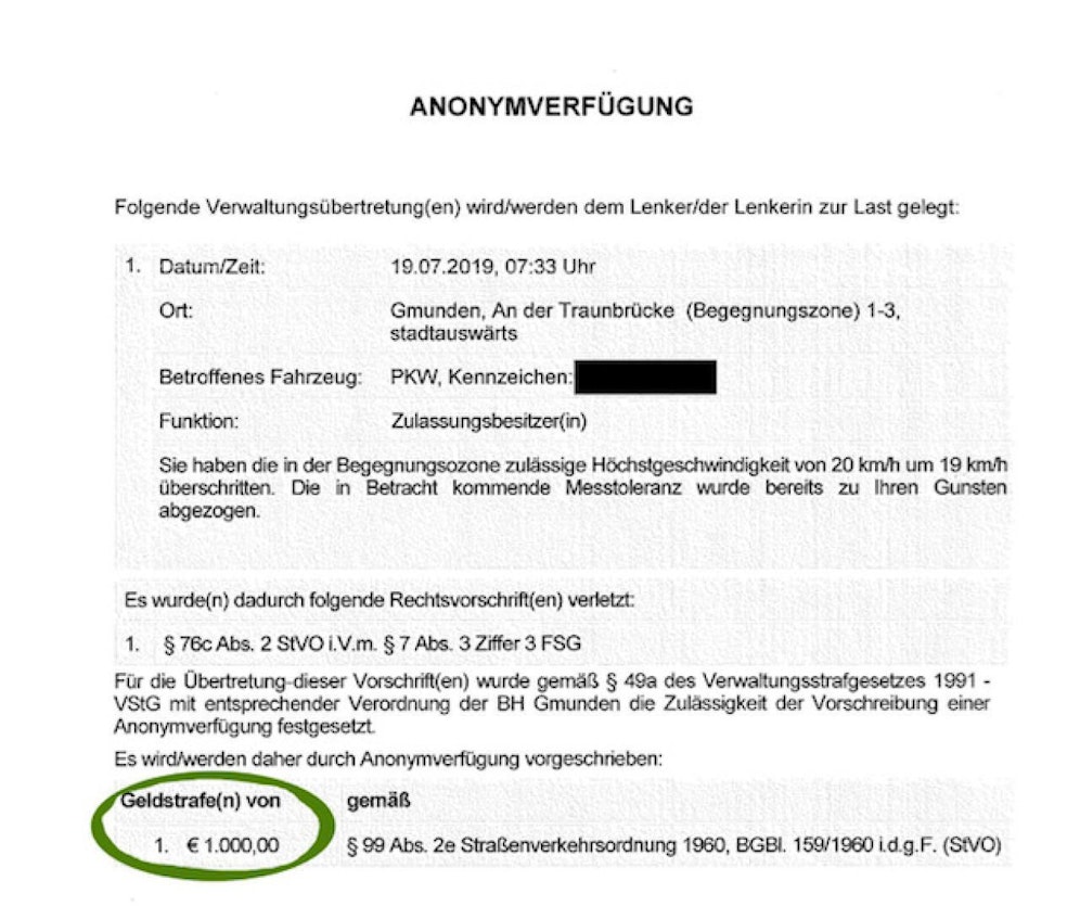 Der "falsche" Strafzettel wurde 24 Autofahrern ausgestellt. 