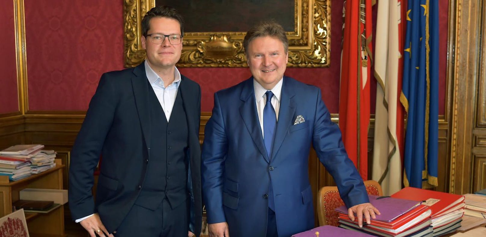 Bürgermeister Ludwig und Stadtrat Czernohorszky vermissen klare Linie im Bildungsbereich.