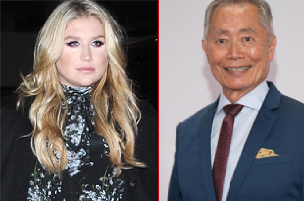 Kesha und George Takei