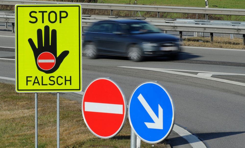 Die Polizei konnte die Geisterfahrerin stoppen.