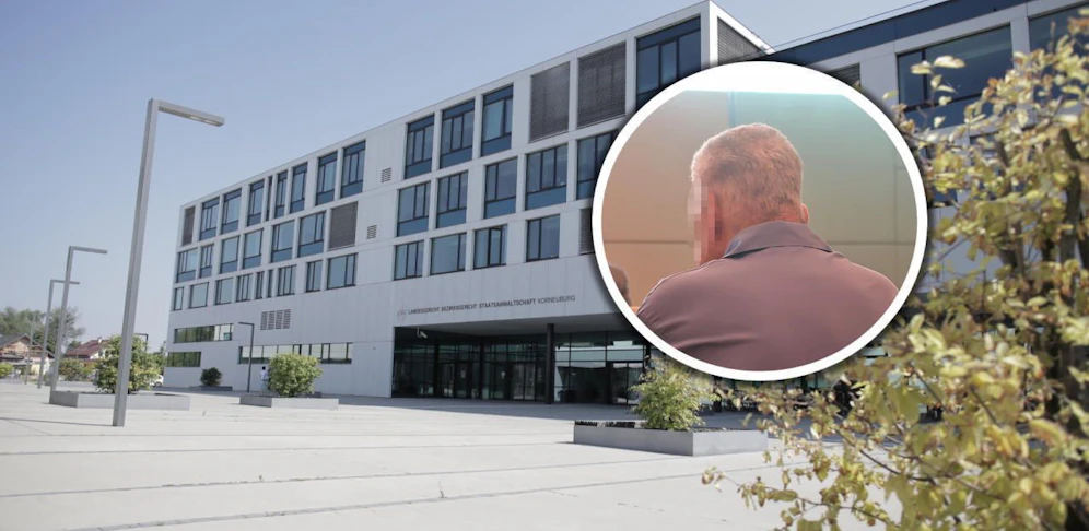 Der Rentner in Korneuburg vor Gericht.