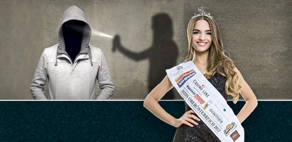 Miss OÖ Bianca Kronsteiner macht einen Selbstverteidigungskurs in Linz.