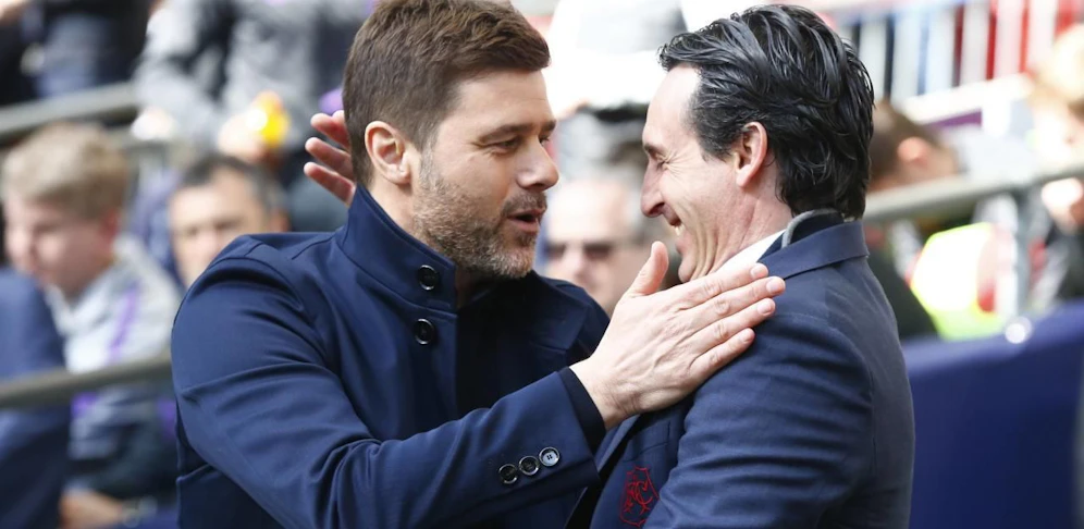 Mauricio Pochettino und Unai Emery im Nordlondon-Derby im März. Beide verloren im November den Job.