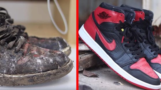 Diese Nike's haben ein zweites Leben verdient: Meint YouTuber John Manolo. Er restauriert hauptberuflich Sneaker und ist damit YouTube-Star geworden und Teil einer wachsenden Szene.
