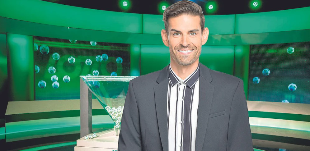 Ralph Huber-Blechinger moderiert Lotto-Ziehung. (Foto: ORF/Österreichische Lotterien)