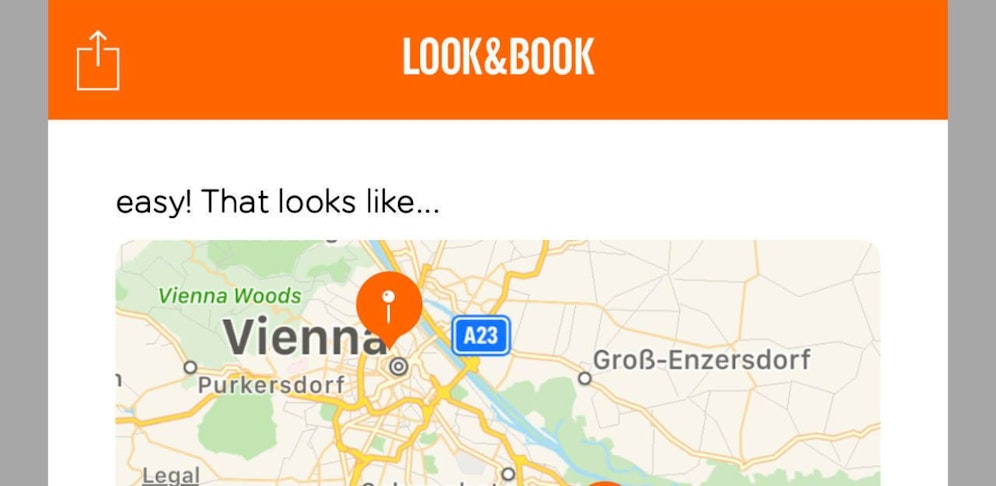 EasyJet-App "Look&Book" (Screenshot)