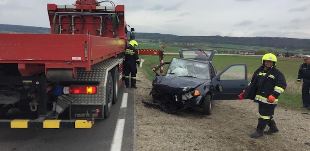 Das Auto war völlig zerstört.
